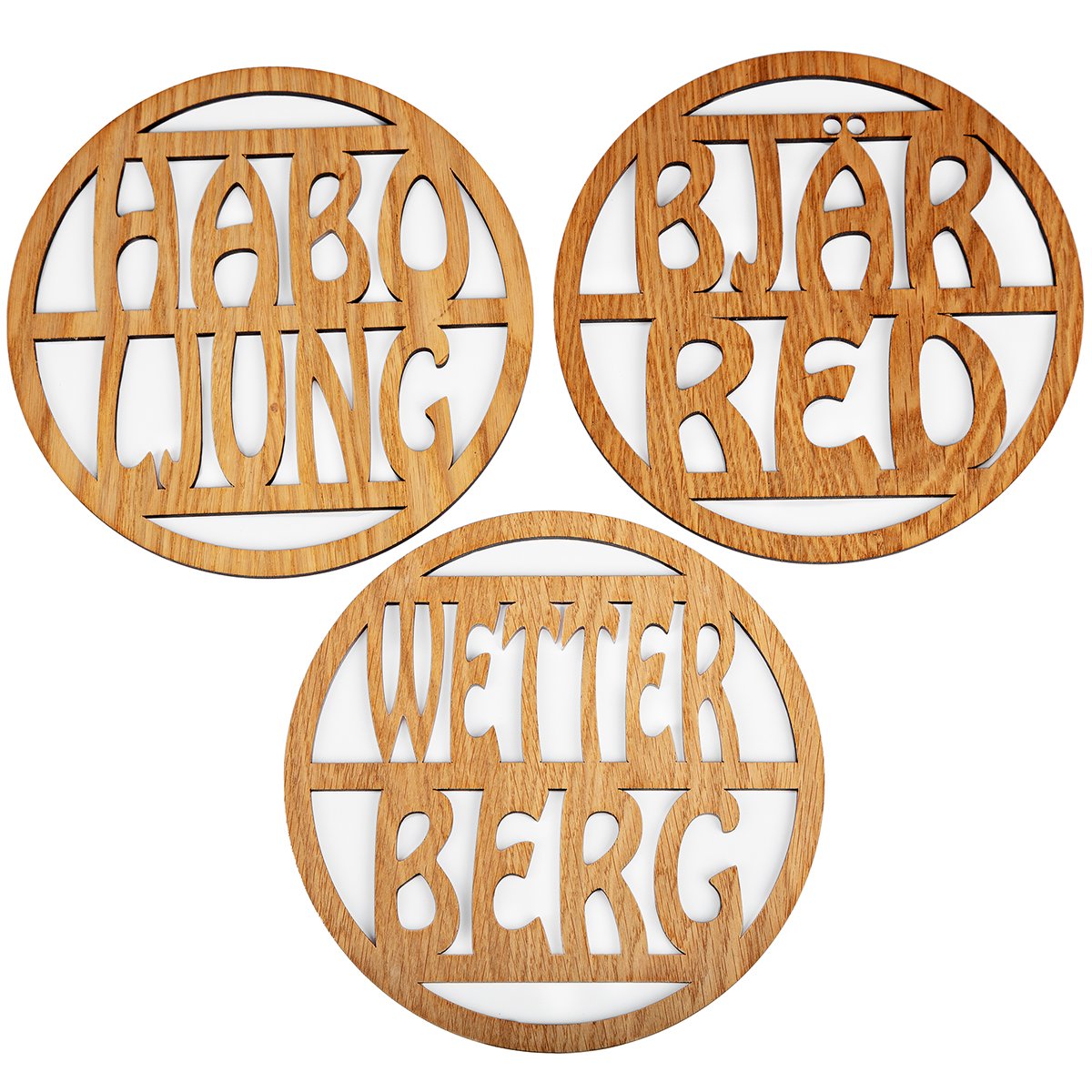 Runt grytunderlägg 3 olika