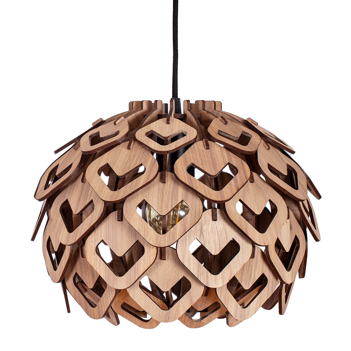 helbild V-LUMA trälampa valnöt