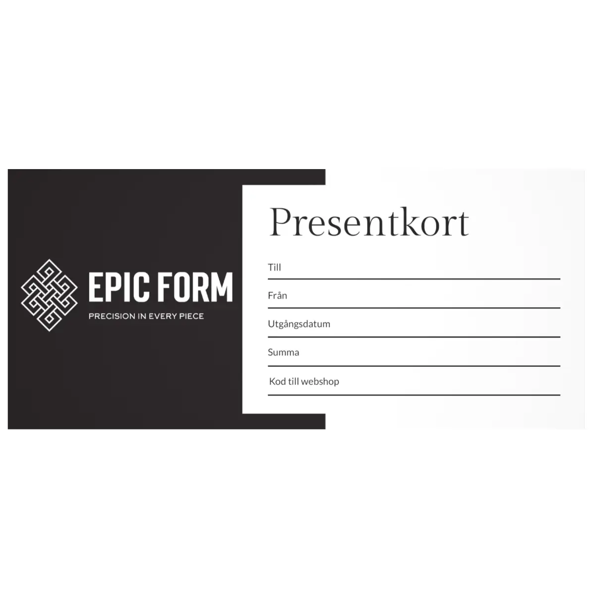 Presentkort EpicForm